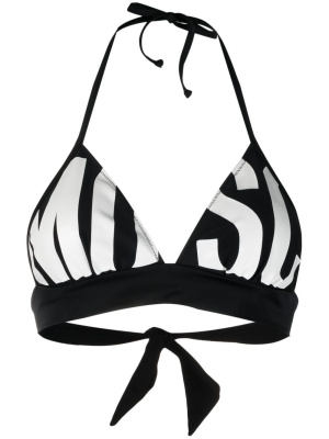 

Logo-print bikini top, Moschino Logo-print bikini top