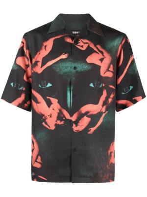 

Obsession graphic-print bowling shirt, MISBHV Obsession graphic-print bowling shirt