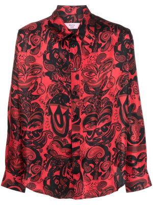 

Paisley-print silk shirt, Martine Rose Paisley-print silk shirt