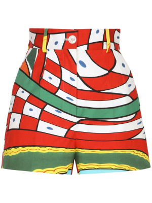 

Carreto-print shorts, Dolce & Gabbana Carreto-print shorts