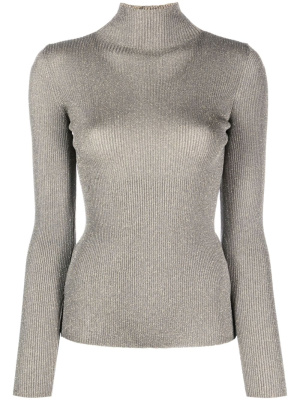 

Metallic-threading ribbed jumper, TWINSET Metallic-threading ribbed jumper