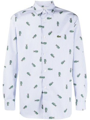 

X Lacoste logo striped shirt, Comme Des Garçons Shirt X Lacoste logo striped shirt