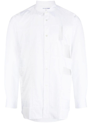 

Panelled cut-out cotton shirt, Comme Des Garçons Shirt Panelled cut-out cotton shirt