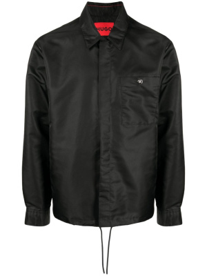 

Logo-engraved spread-collar jacket, HUGO Logo-engraved spread-collar jacket