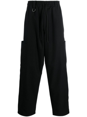 

Drawstring cotton track pants, Y-3 Drawstring cotton track pants