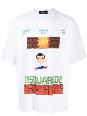 

Logo-print cotton T-shirt, Dsquared2 Logo-print cotton T-shirt