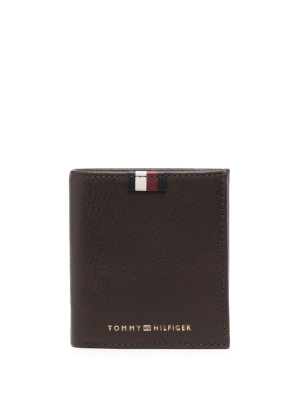 

Logo-stamp leather wallet, Tommy Hilfiger Logo-stamp leather wallet