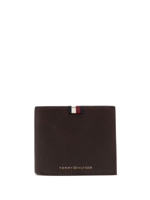 

Logo-stamp leather wallet, Tommy Hilfiger Logo-stamp leather wallet