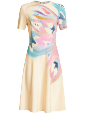 

Graphic-print short-sleeve dress, ETRO Graphic-print short-sleeve dress