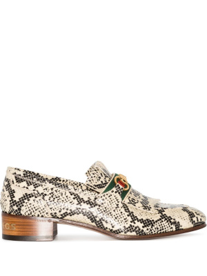 

Paride snakeskin-effect loafers, Gucci Paride snakeskin-effect loafers