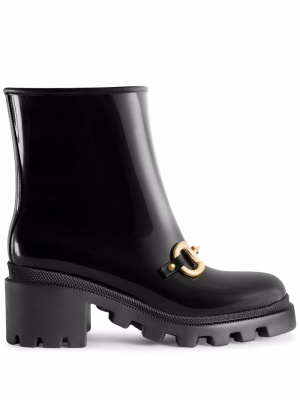 

Horsebit-detail block-heel boots, Gucci Horsebit-detail block-heel boots