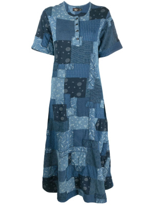 

Hattie patchwork midi dress, Ralph Lauren RRL Hattie patchwork midi dress