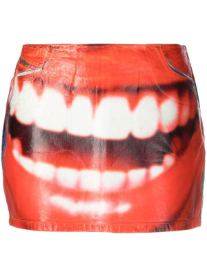 

Graphic-print low-rise miniskirt, Diesel Graphic-print low-rise miniskirt
