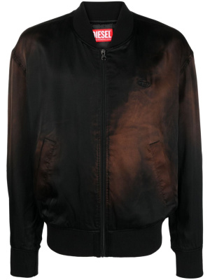 

Faded-effect zipped bomber jacket, Diesel Faded-effect zipped bomber jacket