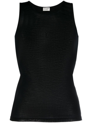 

Ribbed wool tank top, Saint Laurent Ribbed wool tank top