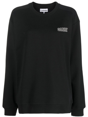 

Logo-print sweatshirt, GANNI Logo-print sweatshirt