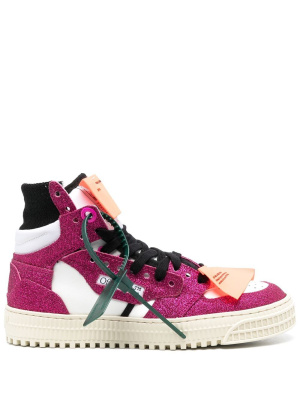 

3.0 Off Court glitter high-top sneakers, Off-White 3.0 Off Court glitter high-top sneakers