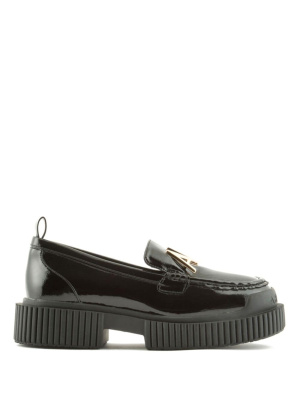 

Logo-plaque slip-on loafers, Armani Exchange Logo-plaque slip-on loafers