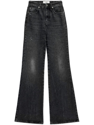 

Mid-rise wide-leg trousers, AMI Paris Mid-rise wide-leg trousers