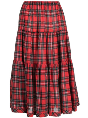 

Tartan tiered skirt, Comme des Garçons TAO Tartan tiered skirt