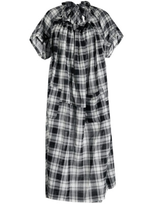 

Check-print knitted midi dress, Comme des Garçons TAO Check-print knitted midi dress