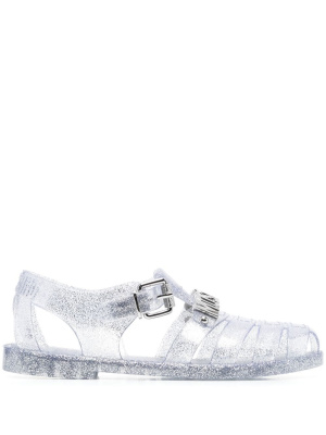 

Glitter-detailing jelly sandals, Moschino Glitter-detailing jelly sandals