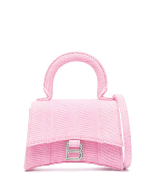

Mini Hourglass denim tote bag, Balenciaga Mini Hourglass denim tote bag
