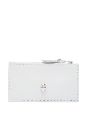 

Skull-appliqué leather wallet, Alexander McQueen Skull-appliqué leather wallet