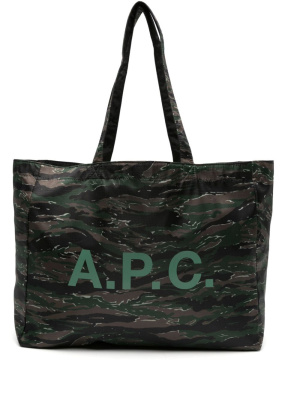 

Camouflage-print tote bag, A.P.C. Camouflage-print tote bag