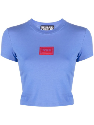 

Logo-print cropped T-shirt, Versace Jeans Couture Logo-print cropped T-shirt