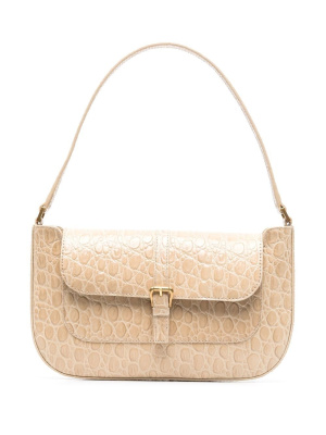 

Miranda crocodile-embossed shoulder bag, BY FAR Miranda crocodile-embossed shoulder bag