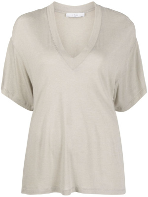 

V-neck drop-shoulder T-shirt, IRO V-neck drop-shoulder T-shirt