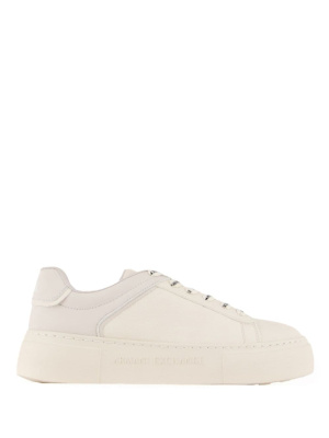 

Logo-embossed lace-up sneakers, Armani Exchange Logo-embossed lace-up sneakers