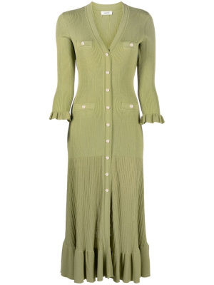 

Ribbed knit midi dress, SANDRO Ribbed knit midi dress