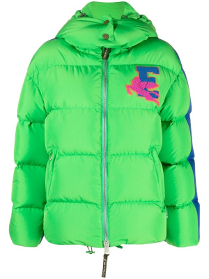 

Pegaso-logo puffer jacket, ETRO Pegaso-logo puffer jacket