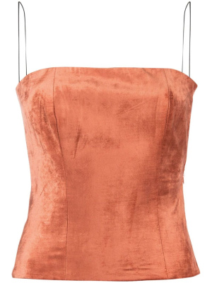 

Corset-style velvet top, Forte Forte Corset-style velvet top