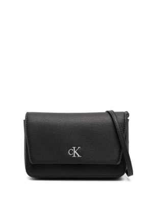 

Logo-plaque faux-leather crossbody bag, Calvin Klein Jeans Logo-plaque faux-leather crossbody bag