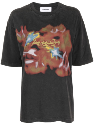 

Abstract-print cotton T-shirt, AMBUSH Abstract-print cotton T-shirt