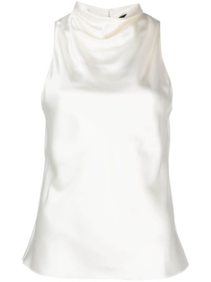 

High-neck satin tank top, Theory High-neck satin tank top
