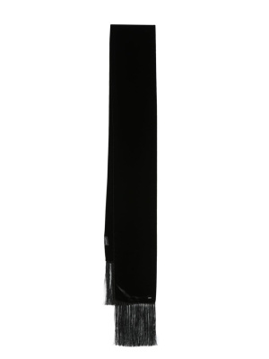 

Logo-plaque silk scarf, Saint Laurent Logo-plaque silk scarf