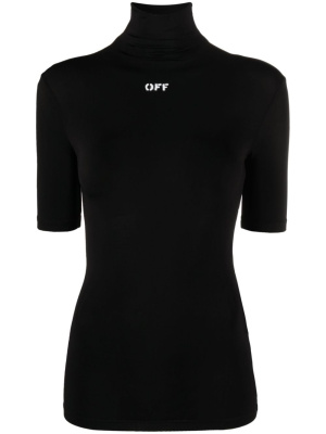 

High-neck logo-print top, Off-White High-neck logo-print top