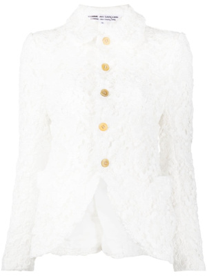 

Broderie-anglaise single-breasted jacket, Comme Des Garçons Comme Des Garçons Broderie-anglaise single-breasted jacket