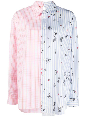 

Two-tone raw hem button, Marni Two-tone raw hem button