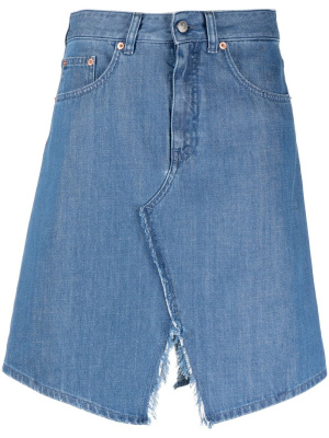 

High-waisted denim skirt, MM6 Maison Margiela High-waisted denim skirt