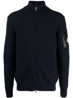 

Logo-patch zip-up cardigan, Moncler Logo-patch zip-up cardigan
