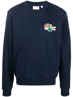

Logo-patch crew-neck sweatshirt, Lacoste Logo-patch crew-neck sweatshirt