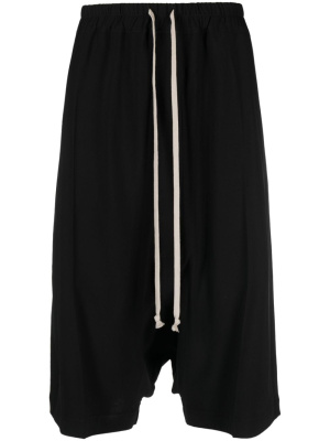 

Drop-crotch drawstring shorts, Rick Owens Drop-crotch drawstring shorts