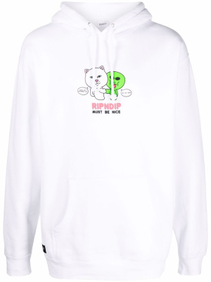 

Must Be Nice logo print hoodie, Ripndip Must Be Nice logo print hoodie