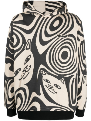 

Graphic-print long-sleeve hoodie, Ripndip Graphic-print long-sleeve hoodie