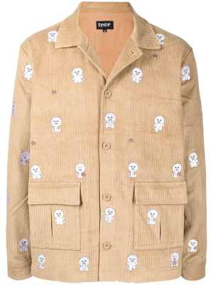 

Cat-print corduroy jacket, Ripndip Cat-print corduroy jacket
